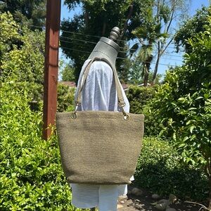 Orvis Tan Woven Tote Bag